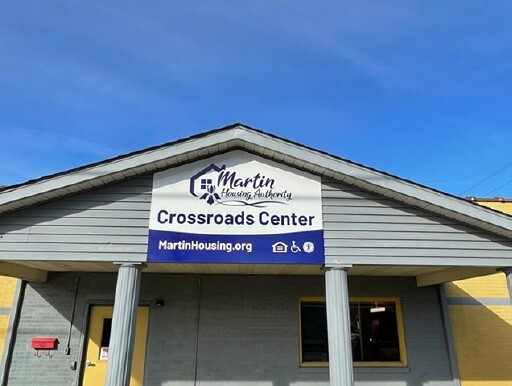 Crossroads Center Sign