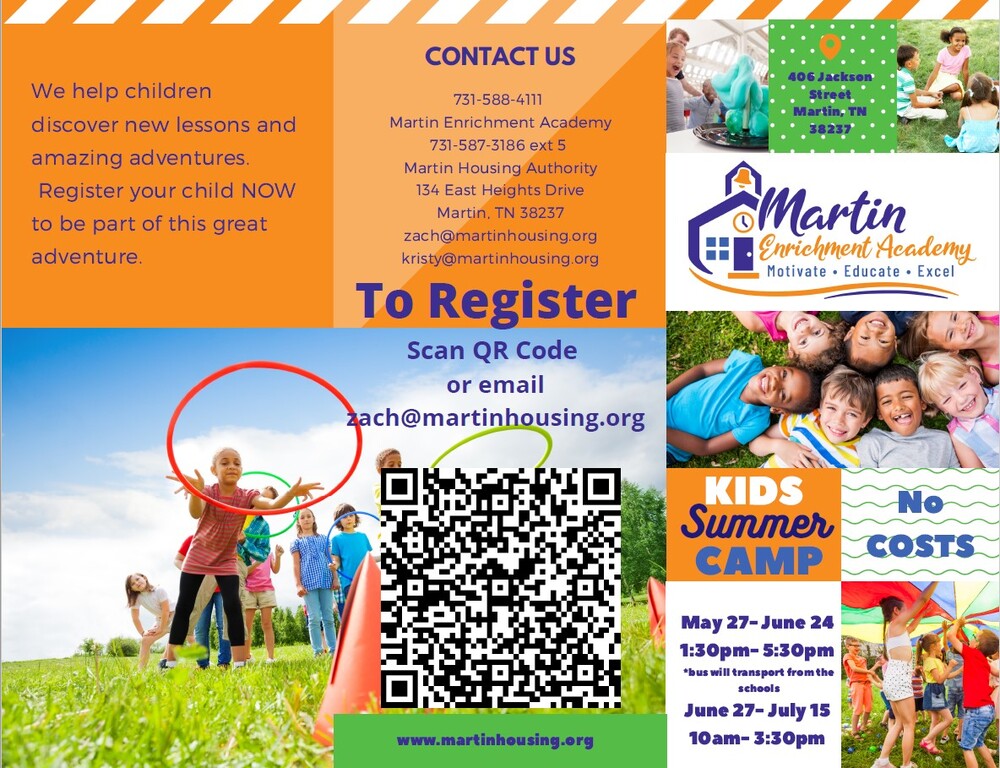 Kids Summer Camp Flyer - all content as listed above