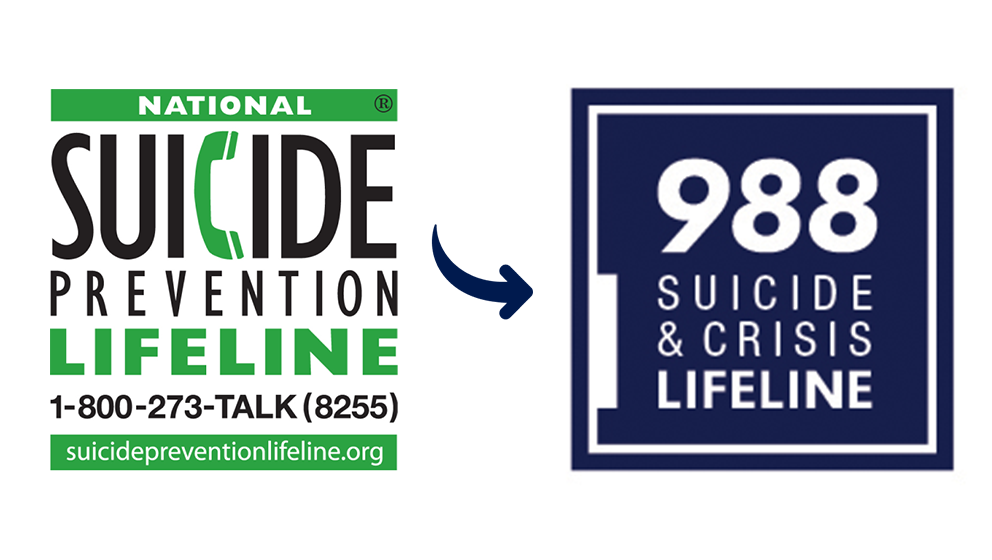 National Suicide Prevention Lifeline. 1-800-273-TALK (8255) SuicidePreventionLifeline.org. 988 Suicide & Crisis Lifeline.